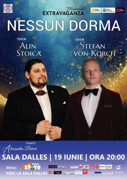 Tenorii Ştefan von Korch şi Alin Stoica, baritonii Fang Shuang şi Adrian Mărcan alături de Alexandru Burcă în concerte la Sala Dalles în această vară