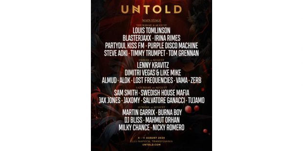 Organizatorii UNTOLD, festival care ocupă locul 3 în lume, anunță lista artiștilor și dj-ilor care vor urca pe cele opt scene ale ediției de anul acesta