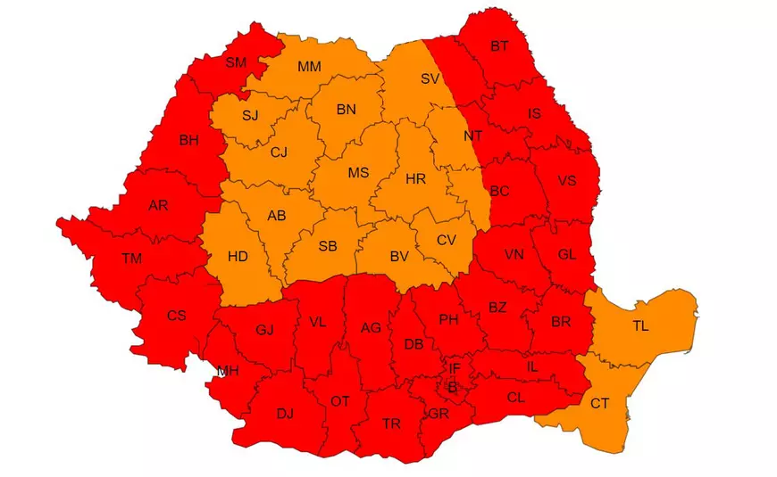 Weekend de foc în România: temperaturile ajung la 41 de grade Celsius. Recomandări pentru populaţie