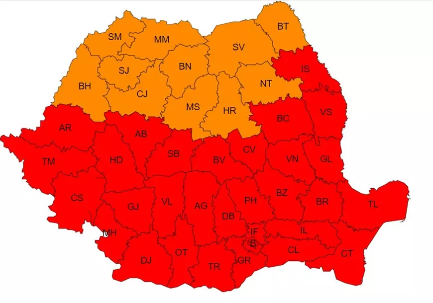 CNAIR: Restricţiile de trafic din cauza caniculei se extind în alte şase judeţe