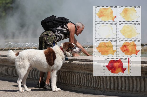 Valurile de căldură „lovesc” din ce în ce mai puternic România. Cum a evoluat frecvența perioadelor cu temperaturi foarte ridicate în ultimii 70 de ani