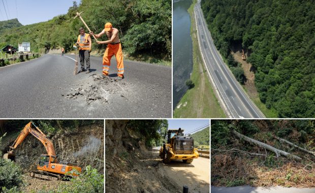 REPORTAJ Valea Oltului – viața după barieră. În lipsa traficului, natura își revine și nu prea, iar ministrul Grindeanu supraveghează cu drona progresul lucrărilor