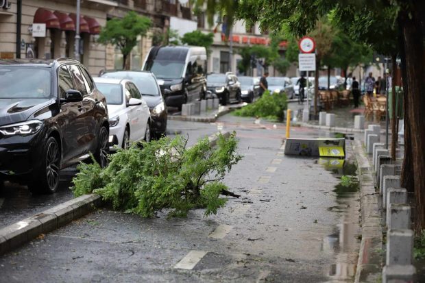 Alertă de furtună în București. Meteorologii anunță vijelie și descărcări electrice