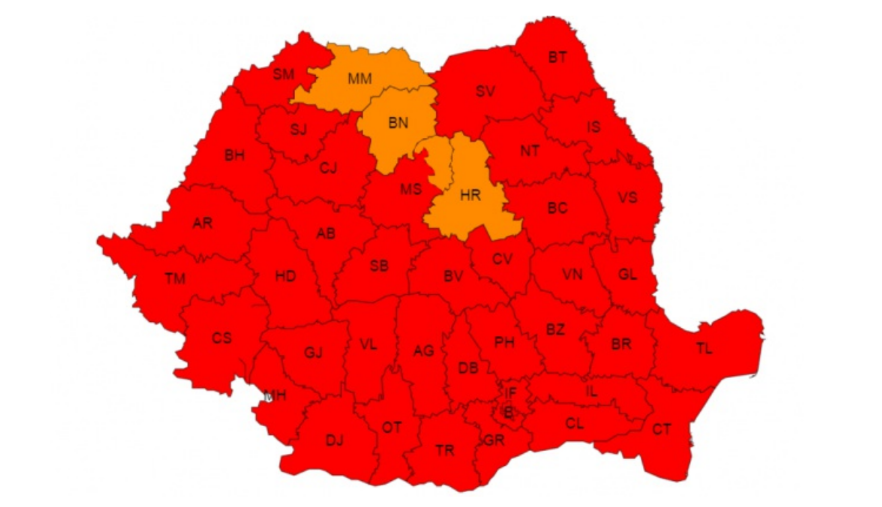 România continuă să se topească, însă furtunile și grindina vor afecta jumătate de țară. Noi avertizări de vreme rea | HARTĂ