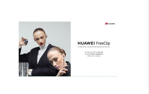 HUAWEI FreeClip, căștile fashion ale momentului: rămâi conectat, oriunde te poartă vara