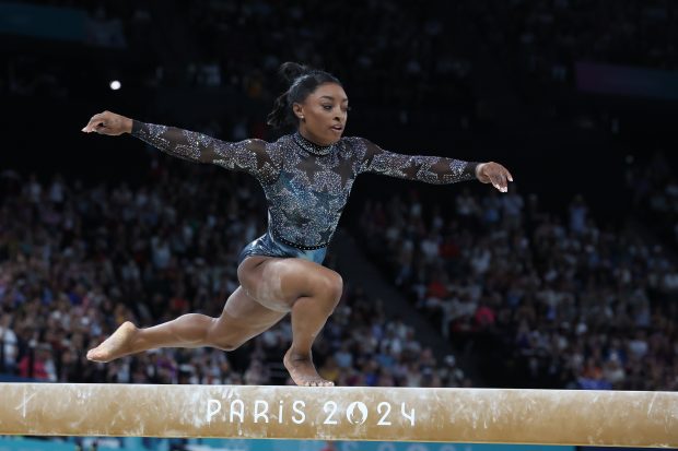 Galerie de vedete pentru Simone Biles. Starul gimnasticii americane şi-a făcut mult aşteptata revenire olimpică la Paris