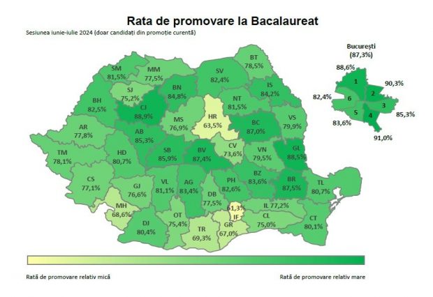 Bacalaureat 2024 | Cea mai mare promovabilitate din ultimii 15 ani. Cât de mult a crescut numărul notelor între 9,50 și 9,99. Rezultatele din mediul rural comparativ cu 2023