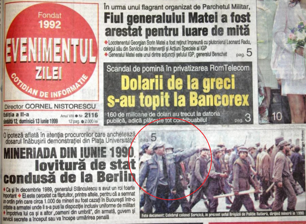 Fostul milițian care dirija minerii prin București în anii ‘90, în prezent avocat, condamnat pentru trafic de influență. Judecători: „A lăsat impresia periculoasă că justiția ar fi de vânzare”