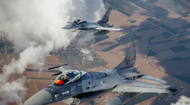 Avioane de luptă F-16 ridicate în aer de MApN, imediat după atacurile Rusiei cu drone de la granița României