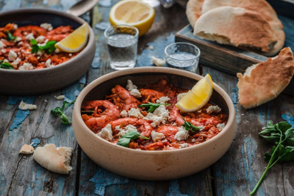 Rețetă de creveți saganaki 1 creveti saganaki