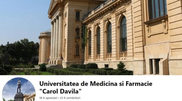 Contul de Facebook al Universităţii „Carol Davila”, compromis în urma unui atac cibernetic. Ce imagini au fost postate
