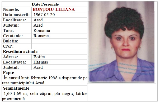 Crimele lui Toma Gheorghe, ucigaşul în serie care cere să fie liberat luna aceasta. „Dacă ar învia fiică-mea, io iar aş omorî-o, da’ pe Lili, dacă aş putea, aş învia-o” 4 fisa disparitiei lui lili