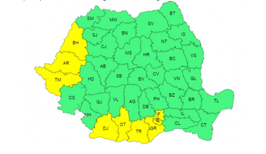 După caniculă, vin ploile. Zonele în care se anunță averse și vijelii