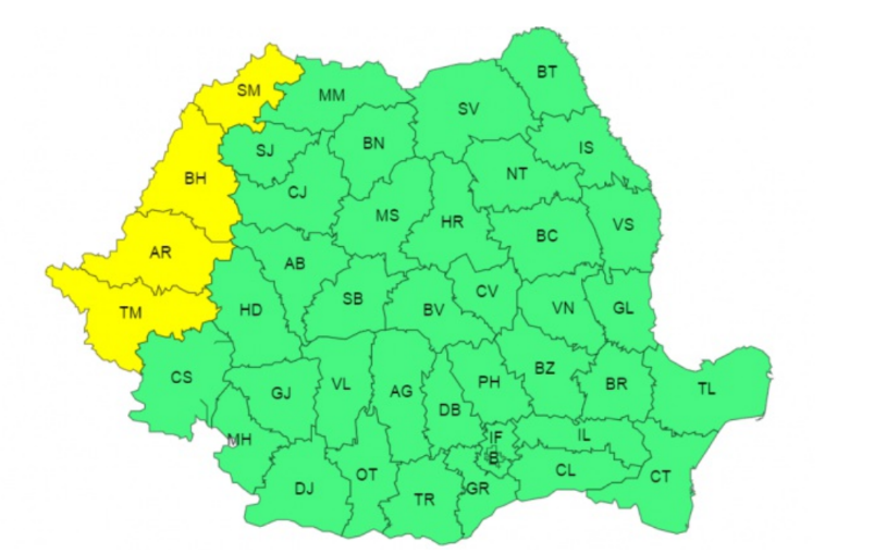 După caniculă, vin ploile. Zonele în care se anunță averse și vijelii