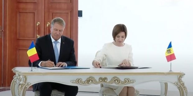 Klaus Iohannis: Am semnat cu Maia Sandu o declaraţie comună privind rezilienţa Republicii Moldova