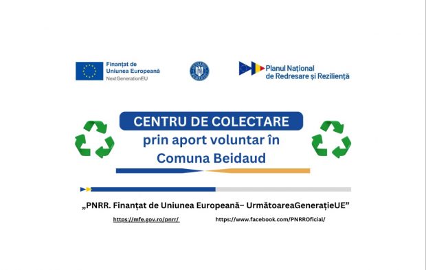 Stadiul executiei lucrarilor aferente proiectului „Înființare centru de colectare prin aport voluntar în comuna Beidaud, Județul Tulcea” a ajuns la 60%!