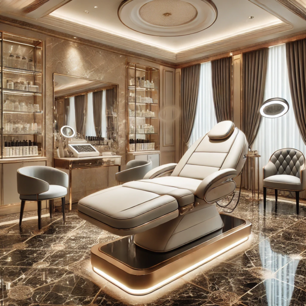 Patul de Cosmetică într-un Salon de Lux: Alegerea Perfectă pentru Confortul și Satisfacția Clienților