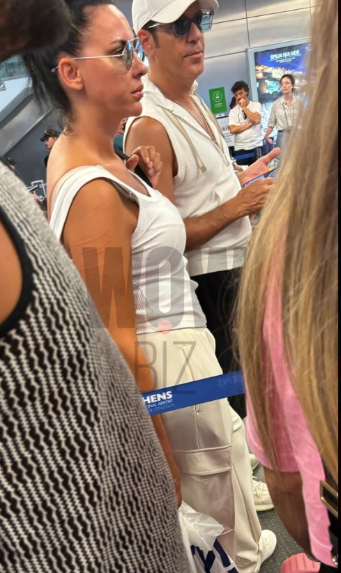 stefan banica jr si lavinia pirva pe aeroport