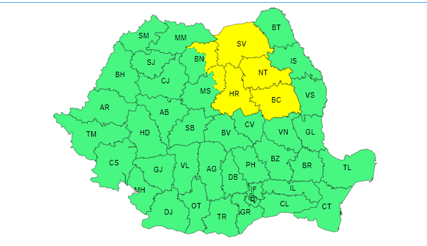 Temperaturi de foc în aproape toată țara și alertă de furtuni în 6 județe. Se anunță ploi și la București. Harta zonelor afectate