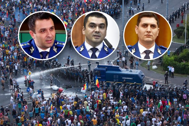 Cum încearcă jandarmii din Dosarul „10 August 2018” să scape de acuzații. Coloneii Cucoș, Cazan și Sindile îl acuză pe procurorul care a deschis ancheta că a participat la protest