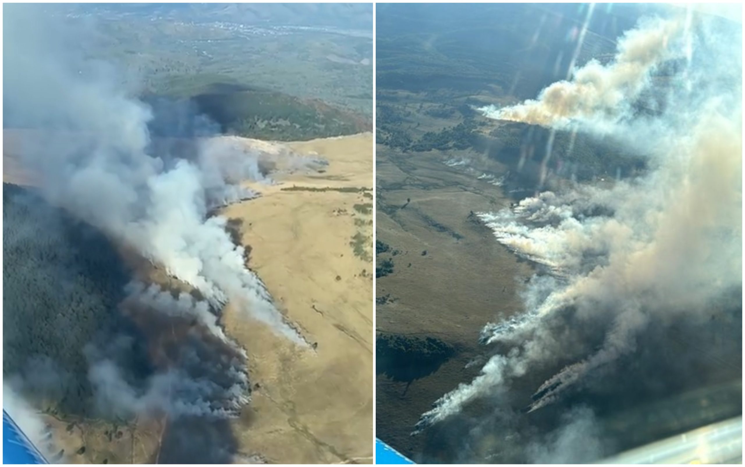 Incendiu în Munţii Gutâi, în Zona Montană Igniş. Ard Cinci Hectare De Teren, Iar Accesul Este Dificil