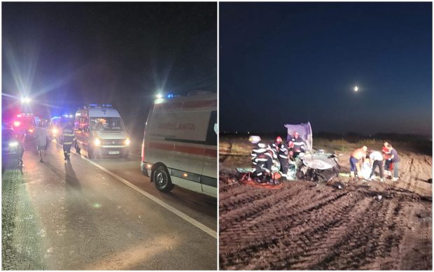 Doi tineri au murit şi alți șase oameni au fost răniți, într-un accident pe DN 2B, în judeţul Brăila