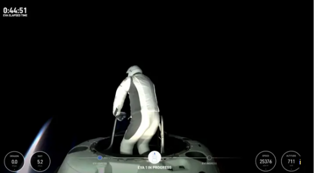 Miliardarul american Jared Isaacman, primul astronaut neprofesionist în spațiu, în cadrul misiunii Polaris Dawn a Space X | VIDEO