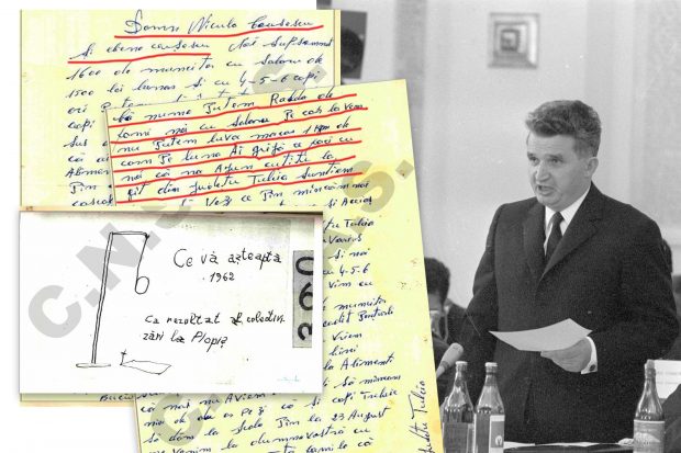 Misiunea unității speciale „S” din cadrul Securității: identificarea autorilor de „înscrisuri dușmănoase”. Mesaj către Nicolae Ceaușescu: „Ne-a ajuns cuțitul la gât”. 