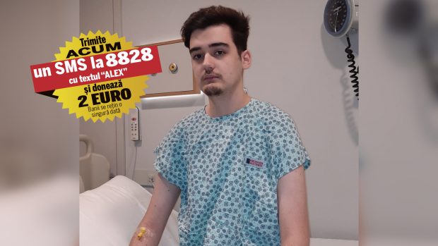 Alex, fiul a doi foști canotori, are nevoie de 250.000 de euro pentru imunoterapie. Medicamentul produs în SUA îi poate salva viața băiatului care de 18 ani se luptă cu cancerul