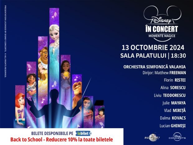Oferta limitată cu care Disney în Concert sărbătorește începerea noului an școlar! 