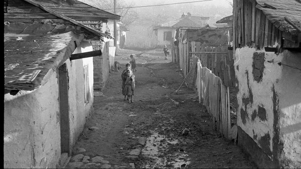 Fotografie din 1965 din Ferentari, virală pe rețelele sociale: patru copii și-un câine