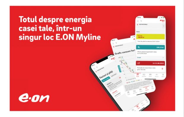 1 minut și 30 de secunde lunar, pentru gestionarea consumului de energie în aplicația E.ON Myline