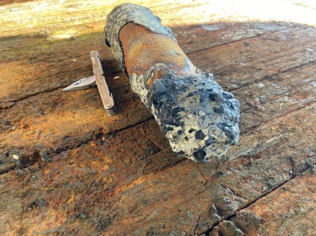 Un proiectil antiaerian din Al Doilea Război Mondial, descoperit în Marea Neagră după 80 de ani