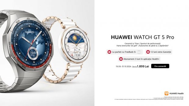 Seria HUAWEI WATCH GT 5, disponibilă în România: eleganță și performanță la încheietura ta