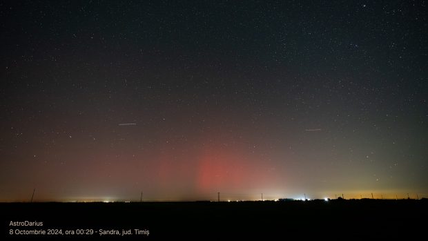 Aurora boreală, vizibilă pe cerul României. Imagini uimitoare cu fenomenul 