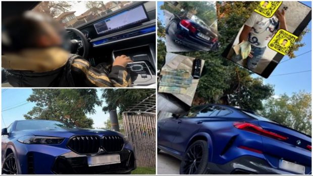 Copil de 10 ani, filmat în timp ce conduce o maşină în judeţul Dâmboviţa. I-a urmat exemplul fratelui său de 12 ani I VIDEO
