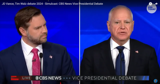 Duelul vicepreședinților SUA: dezbatere cu scântei între Tim Walz şi J.D. Vance. Prima și singura confruntare înainte de alegeri