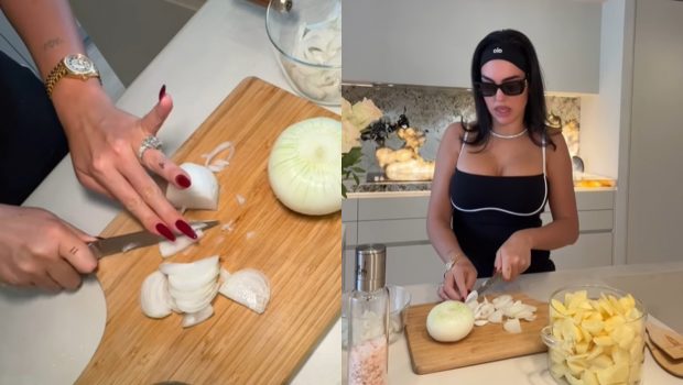 Georgina Rodriguez, virală pe Instagram cu rețeta ei de omletă spaniolă. Clipul în care iubita lui Cristiano Ronaldo gătește are peste 71 de milioane de vizualizări