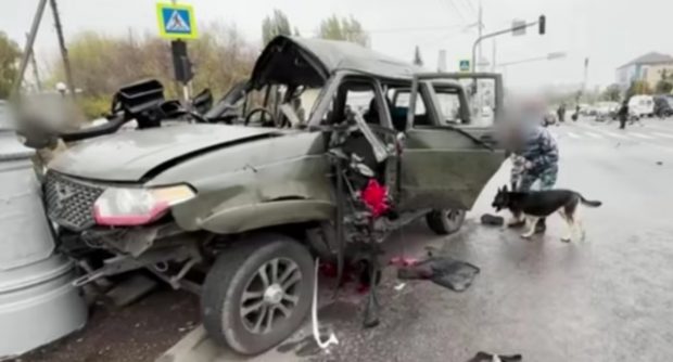 Un maior rus, ucis în urma exploziei mașinii sale în Lugansk | VIDEO