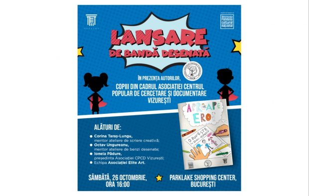 Asociația Elite Art lansează, în cadrul ParkLake Shopping Center, banda desenată „Aproape Eroi”