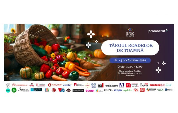 Târgul roadelor de toamnă – Învie Tradiția: O călătorie printre gusturi autentice 21 – 31 Octombrie 2024