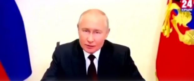„Cadou” pentru Putin de la hackeri: deepfake-ul difuzat la televiziunea din Crimeea de ziua de naștere a liderului de la Kremlin | VIDEO