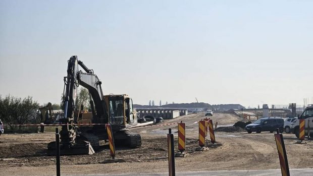 Imagini spectaculoase din dronă cu autostrada care se construiește lângă București, lotul 4  al A0, Pantelimon – Glina