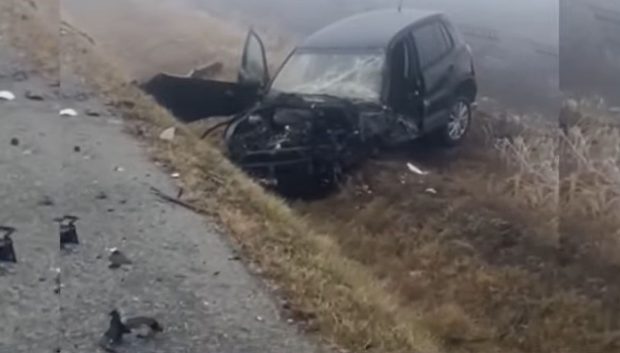Accident grav în apropiere de Calafat, pe DN 56. O persoană a murit şi trei au fost rănite după ce o maşină a intrat pe contrasens
