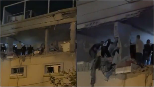 Atac cu rachetă în centrul Israelului. Mai mulți oameni au fost răniți, după ce aceasta a căzut pe o clădire, în Tira I VIDEO