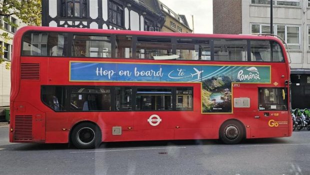 România, promovată pe autobuzele din Londra, Manchester, Birmingham şi Liverpool | Video