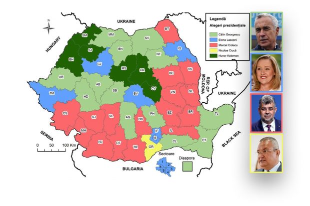 Spațiu și vot: schimbări ale geografiei electorale la alegerile prezidențiale din 2024 – turul I