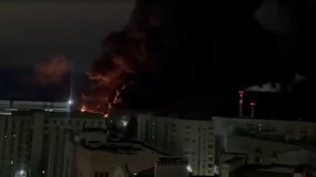Incendiu la o uzină care produce componente pentru sistemele rusești de rachete, după un atac ucrainean cu drone