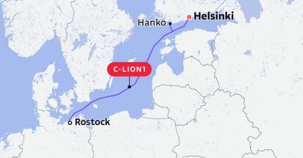 Un cablu de telecomunicaţii din Marea Baltică s-a rupt în urma unui „impact exterior”. Germania și Finlanda denunță amenințarea rusă