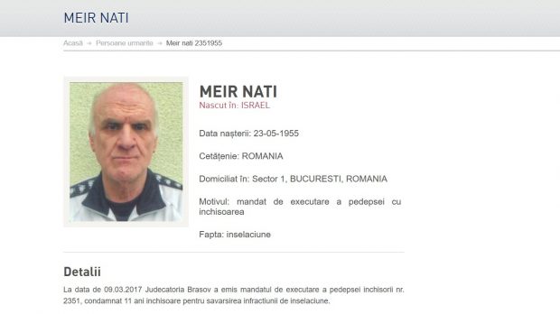 Nati Meir, reținut în Grecia, a declarat că e agent Mossad ca să scape de extrădarea în România